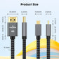 GUOGUO USB C to HDMI Cable braided cable with matel, [4K, High-Speed] USB Type C to HDMI Cable for Home Office, [Thunderbolt 3/4 Compatible] with Chromebook, MacBook Pro/Air 2023, iPad Pro, iMac, XPS 17, S23-6FT