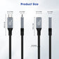 GUOGUO USB C Extension Cable, USB C 3.1 Type C Extender Cord 240W Charging/40Gbps Data Transfer/4K Video, USB3.1 Gen2 Male to Female for Laptop Tablet Mobile Phone and More@60HZ