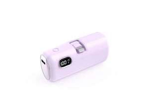 5000mAh Mini Phone Holder Socket Pocket Capsule Power Bank