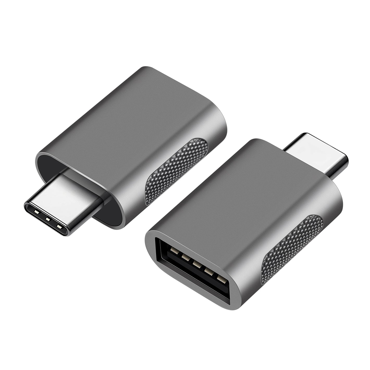 GUOGUO USB C to USB Adapter  USB C Male to USB 3.2 Female Adapter Compatible with MacBook Pro Air 2024, Microsoft Surface, iPad,Samsung Notebook, Dell XPS and More Type C Devices,Space Grey