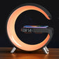 G Wireless Charger Stand Alarm Clock Bluetooth Speaker RGB Night Light Lamp Fast Charging Station Dock for iPhone Samsung Xiaomi