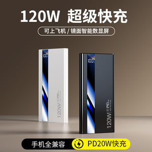 120W Super Fast Charing Power Bank, Smart Charging, with Display