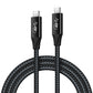 GUOGUO 240W USB4.0 USB C to USB C Cable, Type C Fast Charging Cord  for iPhone 15Series, iPad Air 4,MacBook Pro 2022, Switch,and More (USB 2.0, Black)