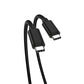 GUOGUO 60WUSB C to USB C PVC Cable, Charger Cord Fast Charging for iPhone 16 Series,MacBook Pro 2020,Pixel And More(USB 2.0,Black)