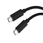 GUOGUO 60WUSB C to USB C PVC Cable, Charger Cord Fast Charging for iPhone 16 Series,MacBook Pro 2020,Pixel And More(USB 2.0,Black)