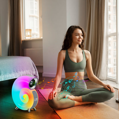 Wireless Bluetooth speaker with high-power subwoofer, speaker with color LED night light