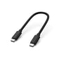 GUOGUO 60WUSB C to USB C PVC Cable, Charger Cord Fast Charging for iPhone 16 Series,MacBook Pro 2020,Pixel And More(USB 2.0,Black)