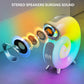 Wireless Bluetooth speaker with high-power subwoofer, speaker with color LED night light