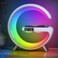 G Wireless Charger Stand Alarm Clock Bluetooth Speaker RGB Night Light Lamp Fast Charging Station Dock for iPhone Samsung Xiaomi