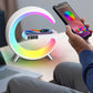 G Wireless Charger Stand Alarm Clock Bluetooth Speaker RGB Night Light Lamp Fast Charging Station Dock for iPhone Samsung Xiaomi