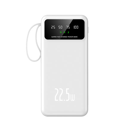 GUOGUO Power Bank 20000mAh, 22.5W Fast Charging Portable Charger with Built-in Cables, USB C Battery Pack, Slim Portable Phone Charger Backup Battery for iPhone, Samsung, iPad, More Phones, Tablets