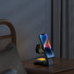 Portable 3 In 1 15W Stand Magnet Smart Watch Phone Holder Three-In-One Folding Wireless Charger For Cell Phone Wireless Charging